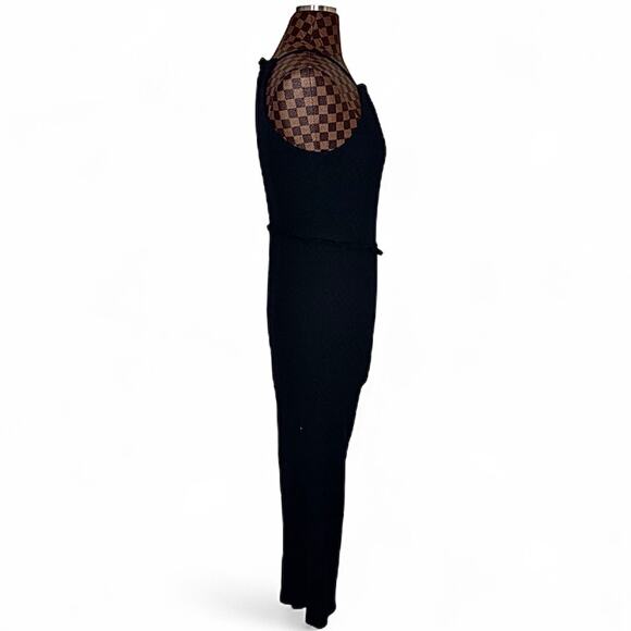 Ali & Jay Black Gauze Jumpsuit S/M Boho Whimsigoth 1-Piece High Neck Wide Leg - Picture 5 of 8
